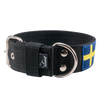 Active Black Sweden- Collar ancho y duradero con la bandera sueca