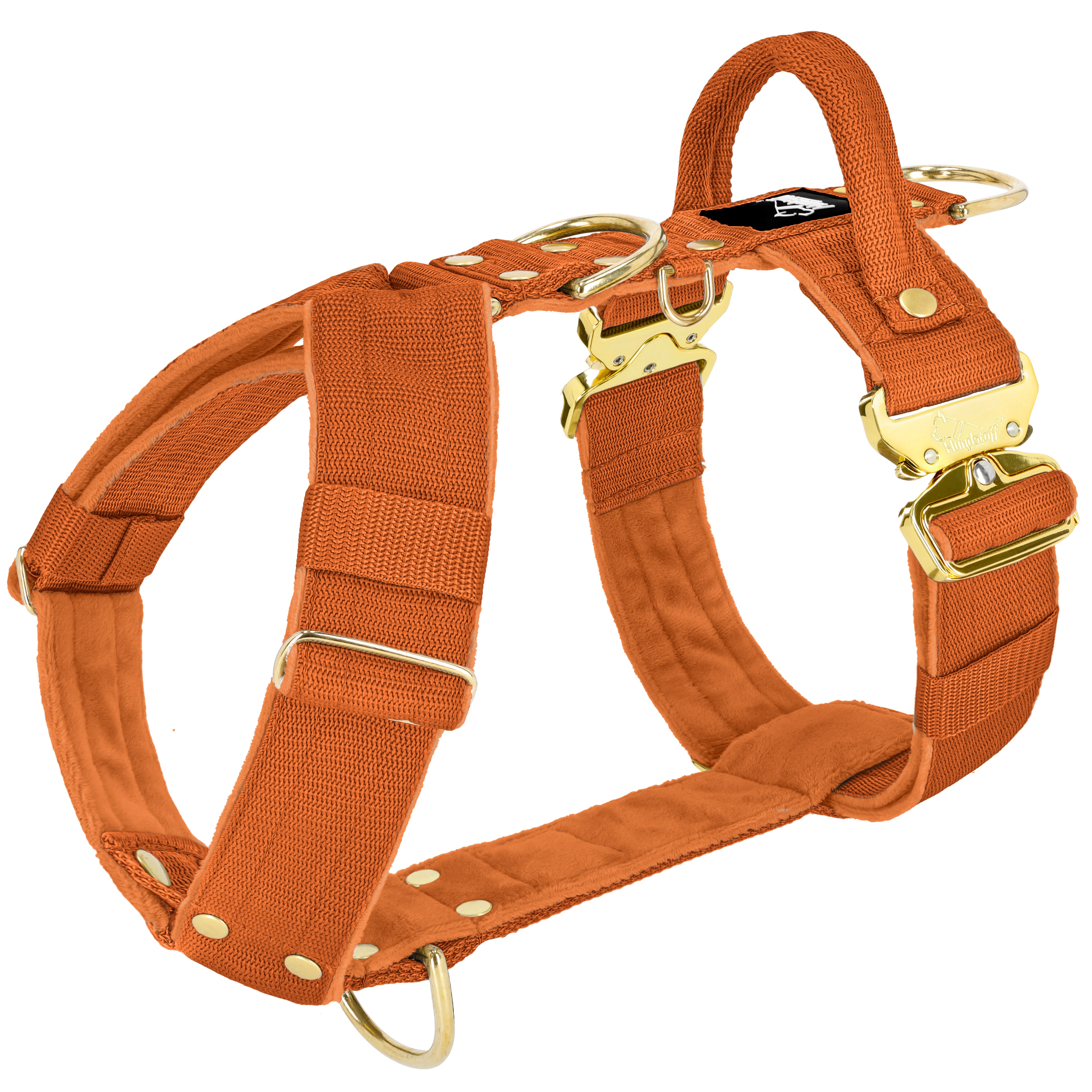 Easy Walk Extreme Gold Buckle Burnt Orange - Harness with quick release buckle