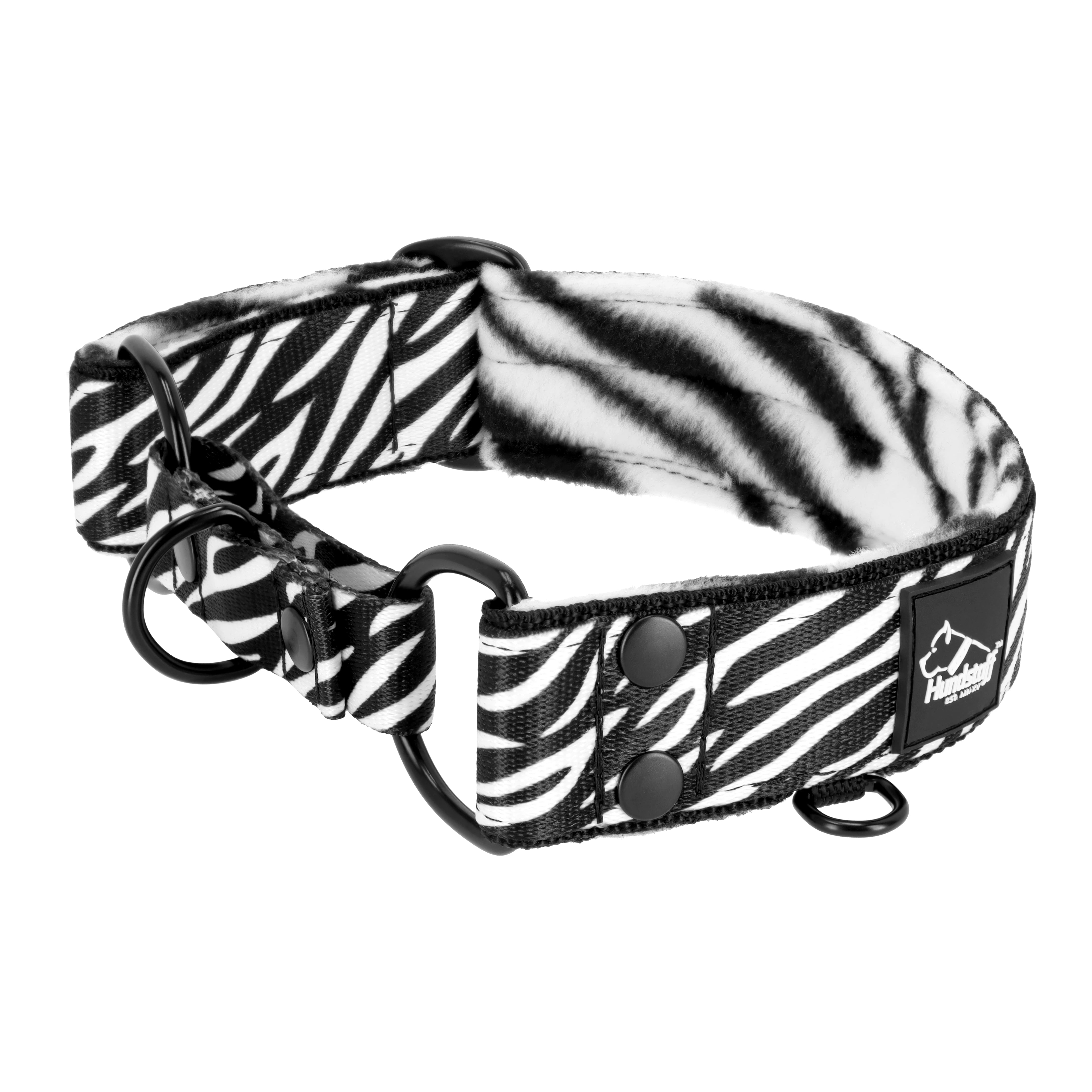 Martingale Leopard - Wide lined dog collar half choke