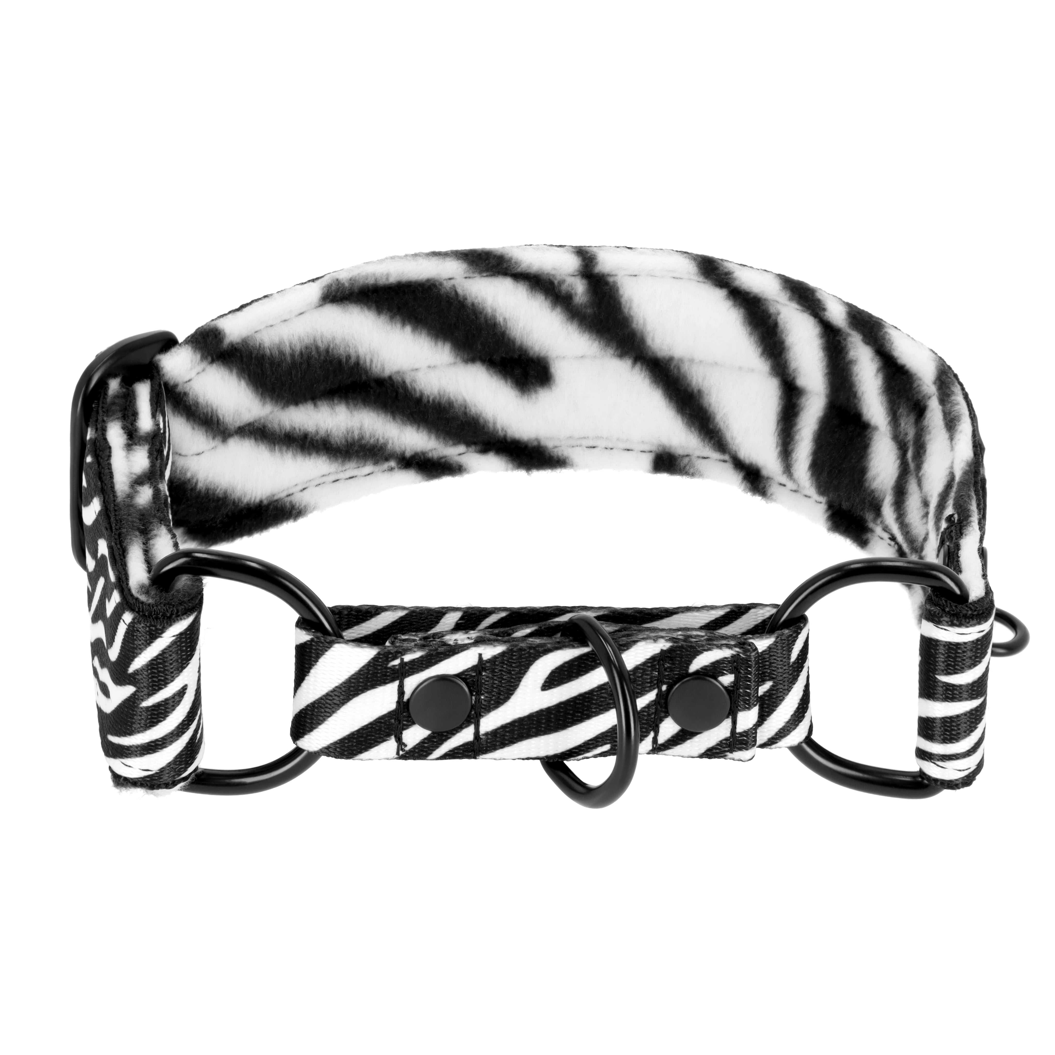 Martingale Leopard - Wide lined dog collar half choke