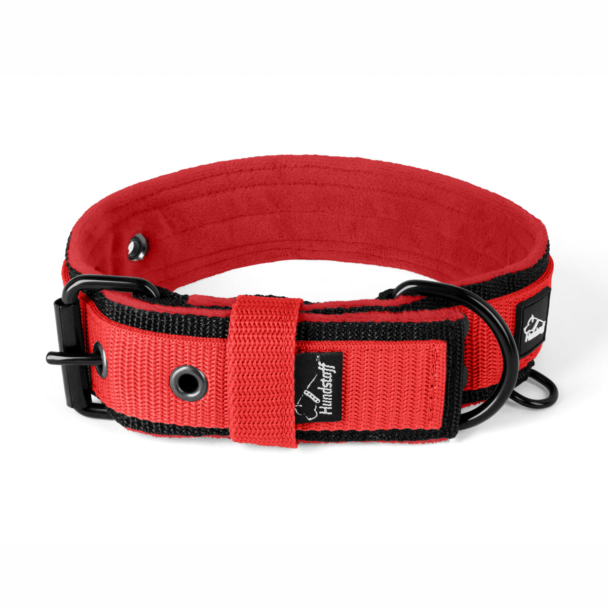 Active Comfort Black Edition Red - Wide durable necklace with buckle