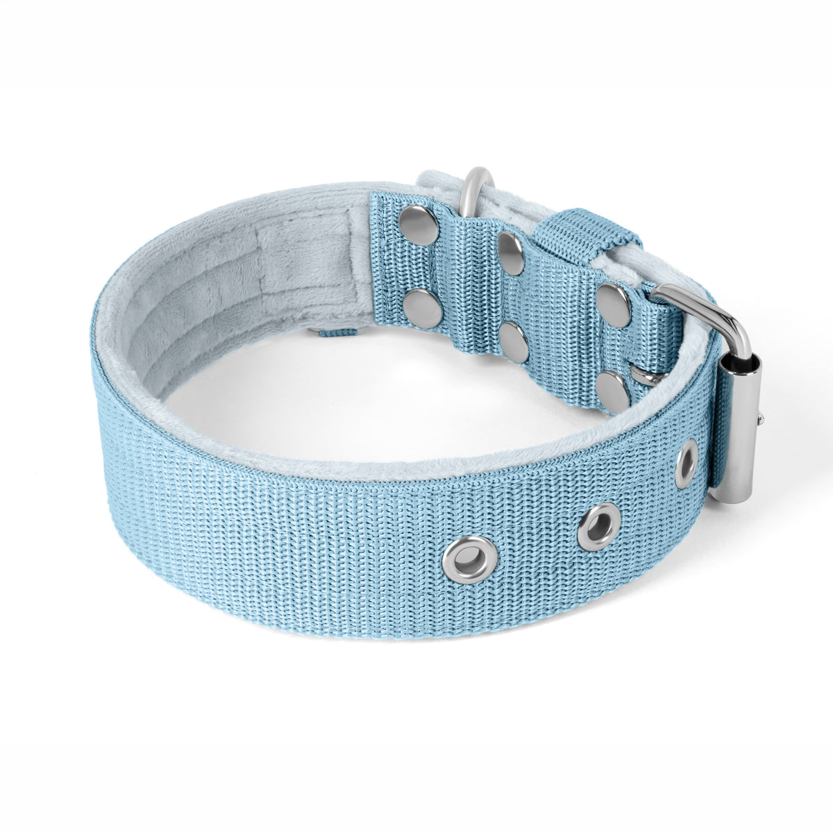 Active Baby Blue - Wide durable necklace with buckle