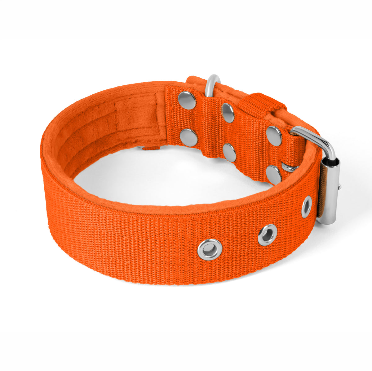 Active Orange - Wide durable necklace with buckle