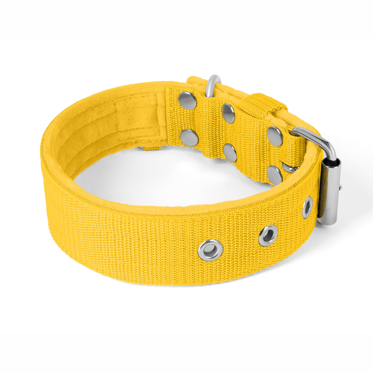 Active Yellow - Wide durable necklace with buckle