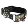 Martingale Camo Black - Wide lined dog collar half choke