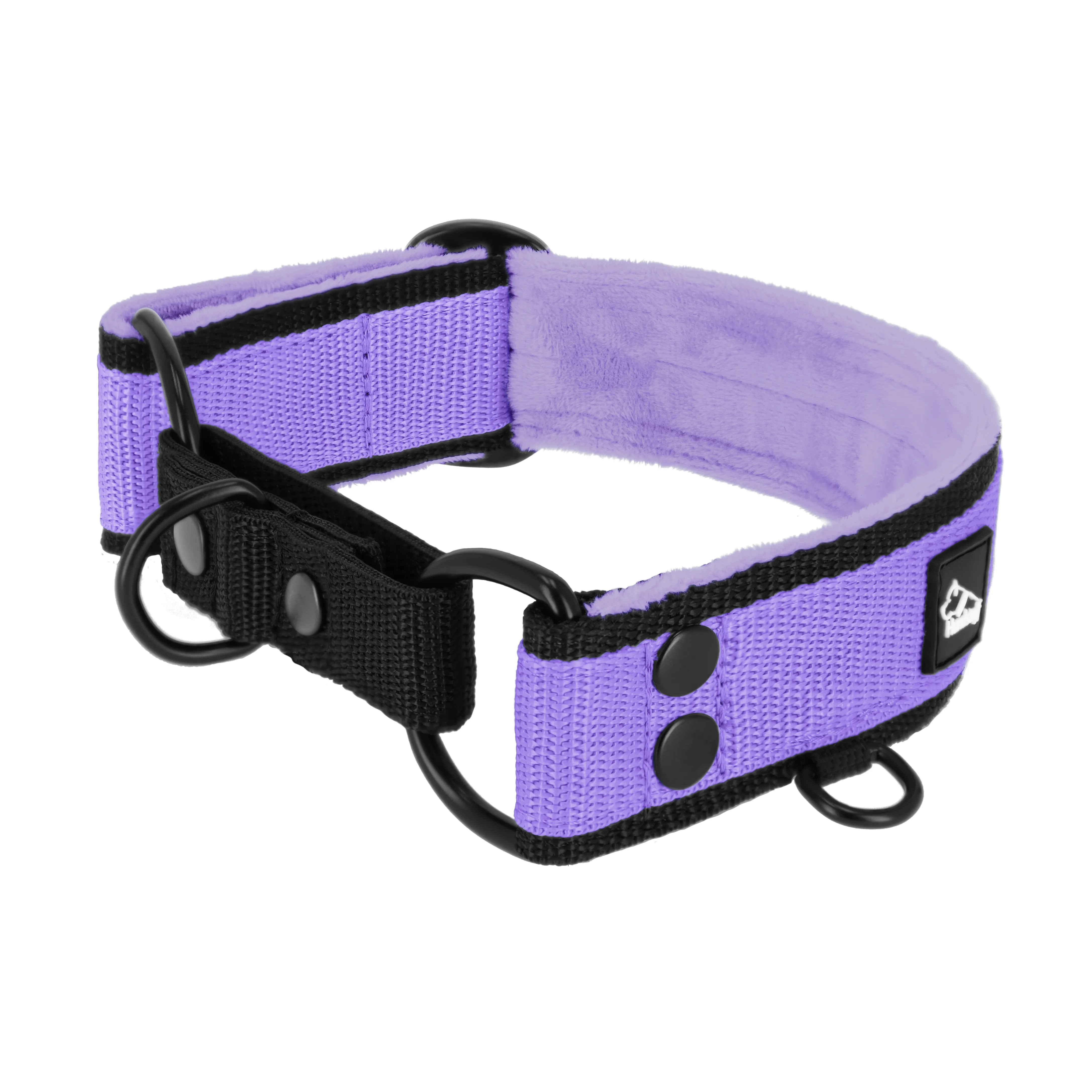 Martingale Black Edition Baby Purple - Wide lined collar half choke
