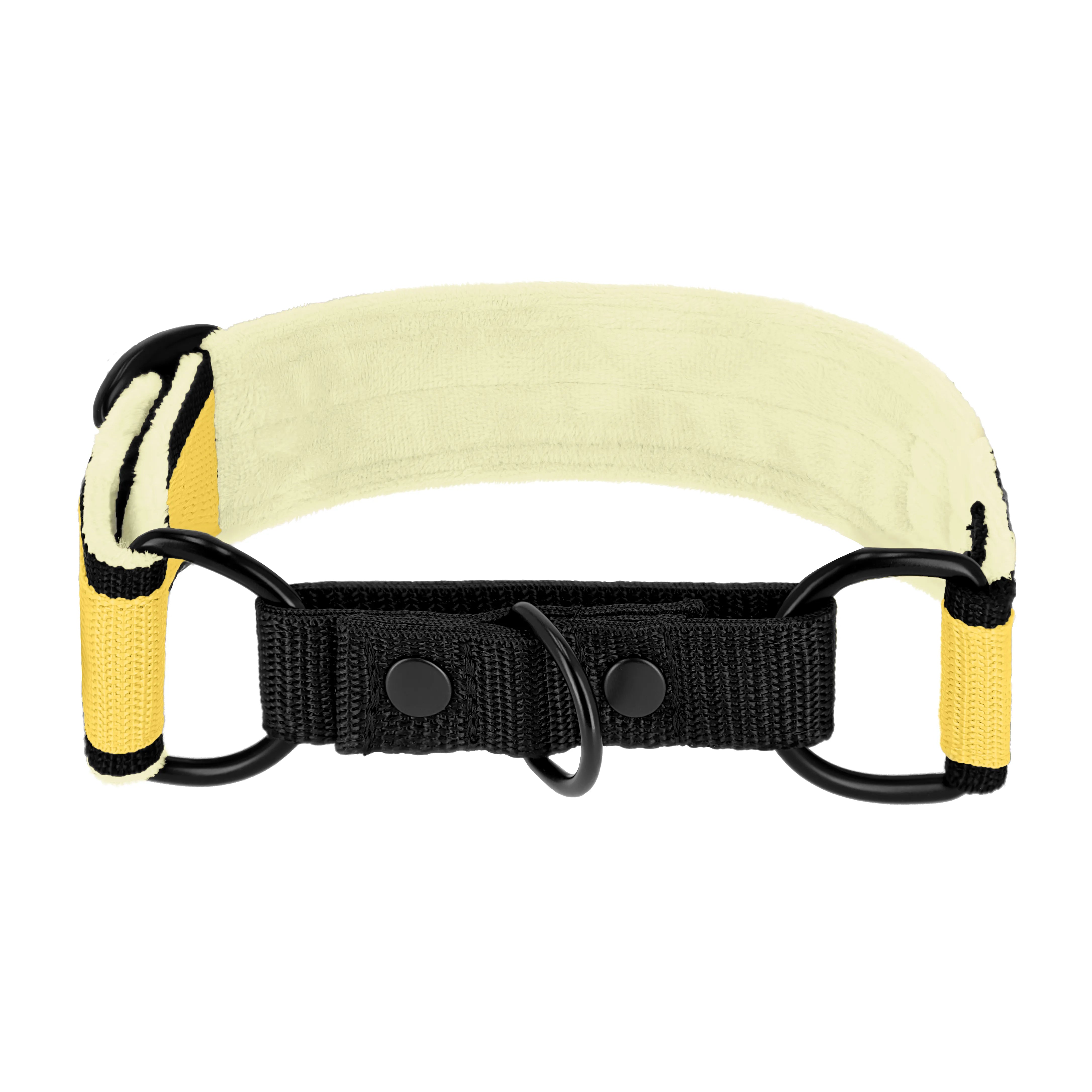 Martingale Black Edition Baby Yellow - Wide lined collar half choke