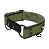 Martingale Black Edition Khaki - Wide lined half choke collar