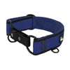 Martingale Black Edition Navy Blue - Wide lined half choke collar