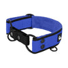 Martingale Black Edition Blue - Wide lined collar half choke