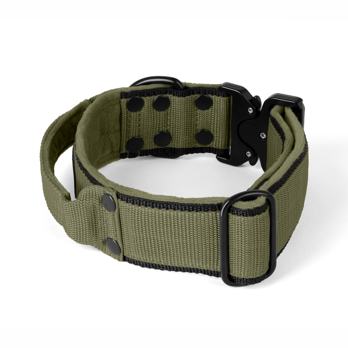 Extreme Buckle Black Edition Khaki - Strong and secure collar