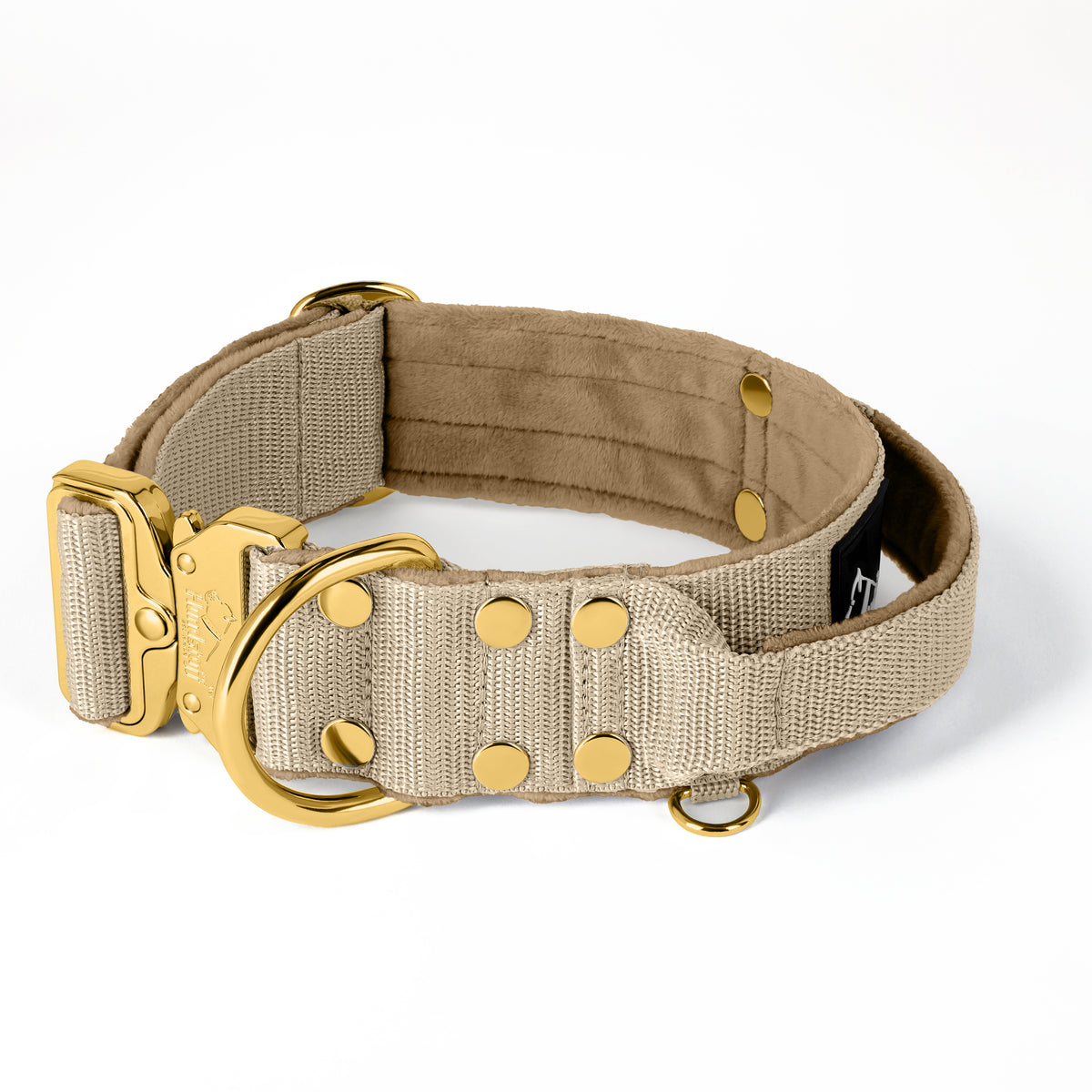 Extreme Gold Buckle Beige - Strong and secure necklace