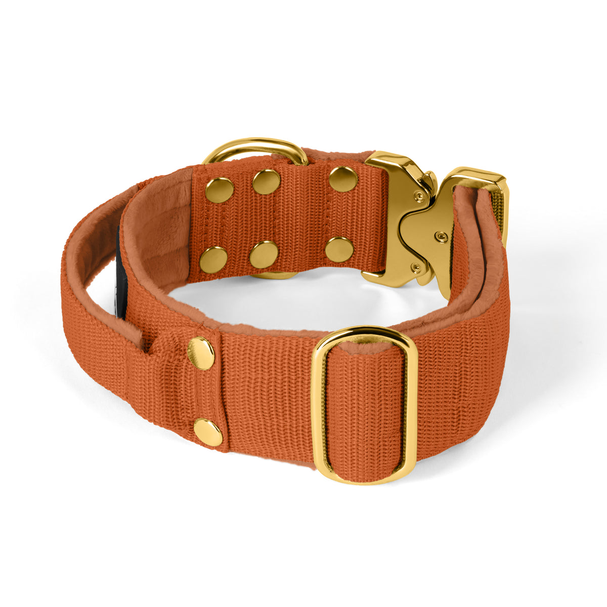 Fibbia in oro estremo arancione bruciato - Collana robusta e sicura