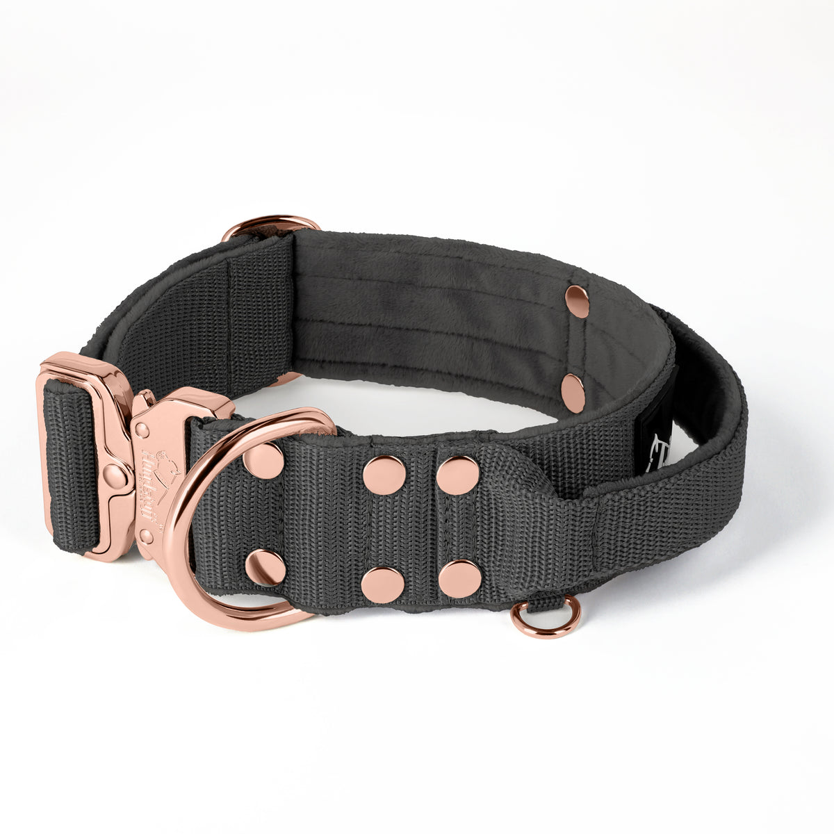 Extreme Rose Buckle Grey - Strong and secure collar