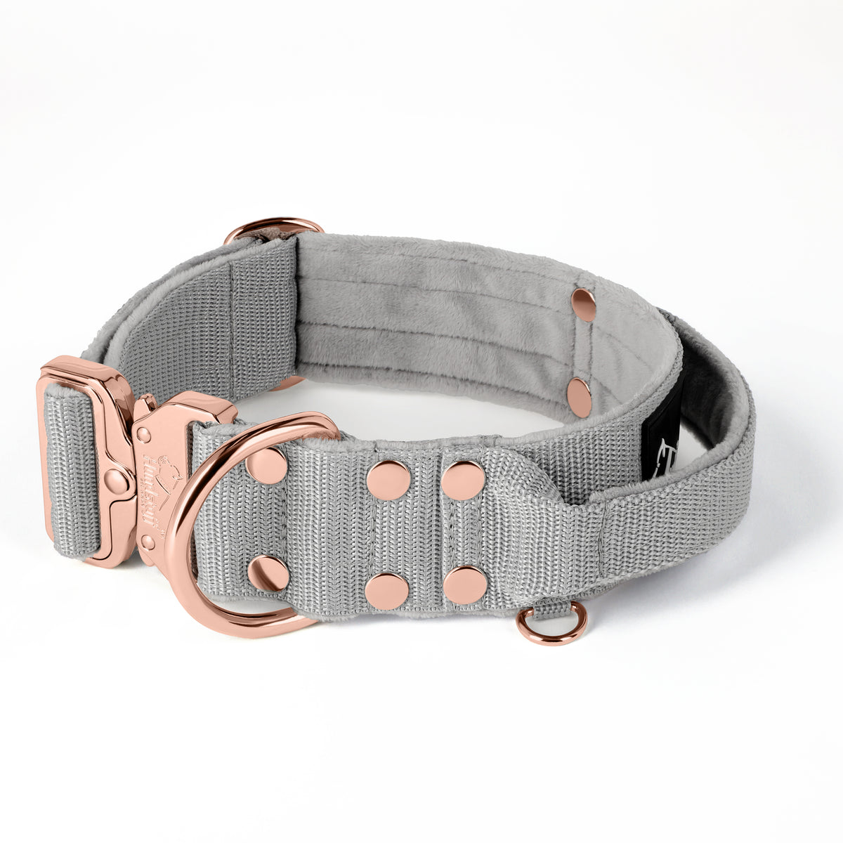 Extreme Rose Buckle Grey - Strong and secure collar