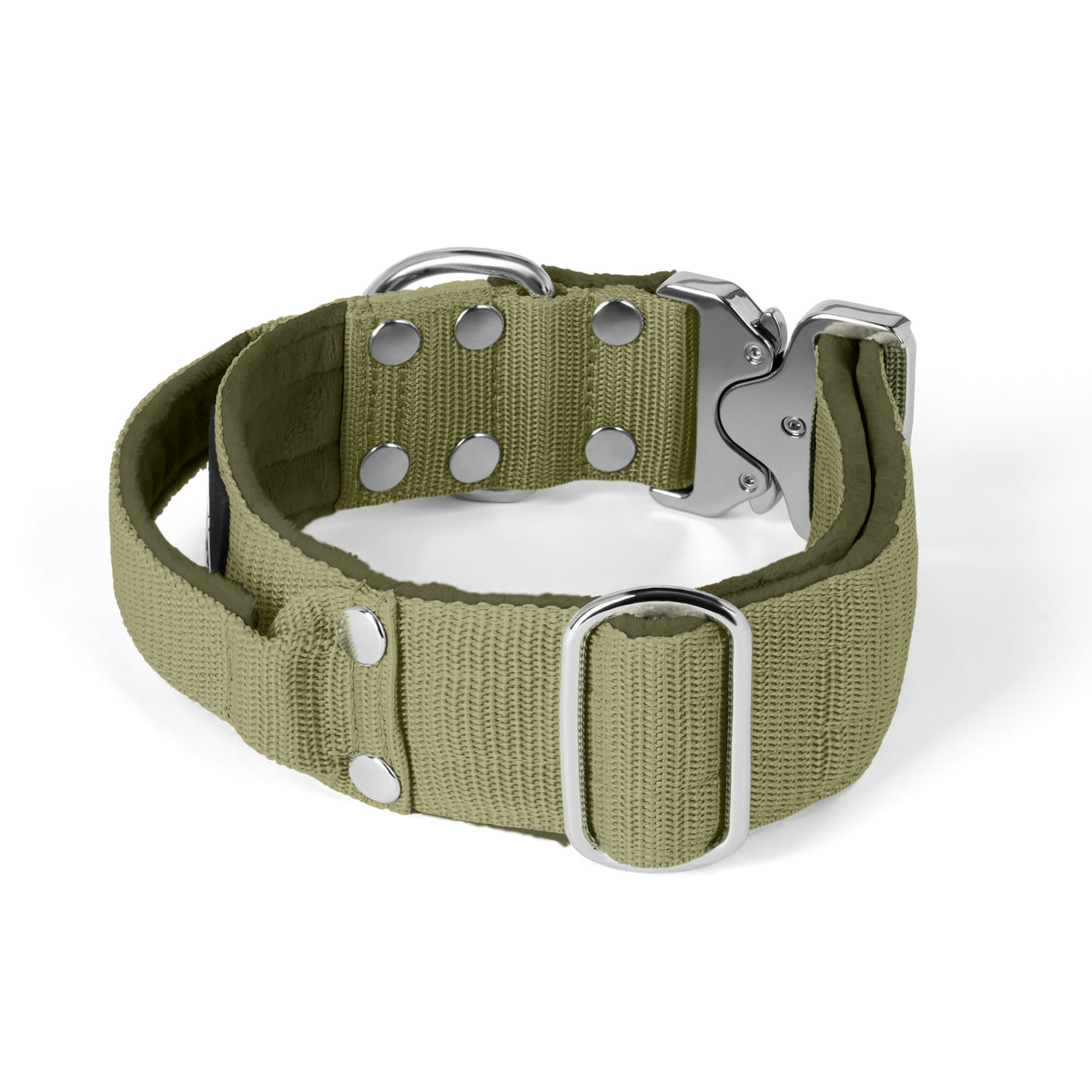 Extreme Silver Buckle Pink - Collana robusta e sicura