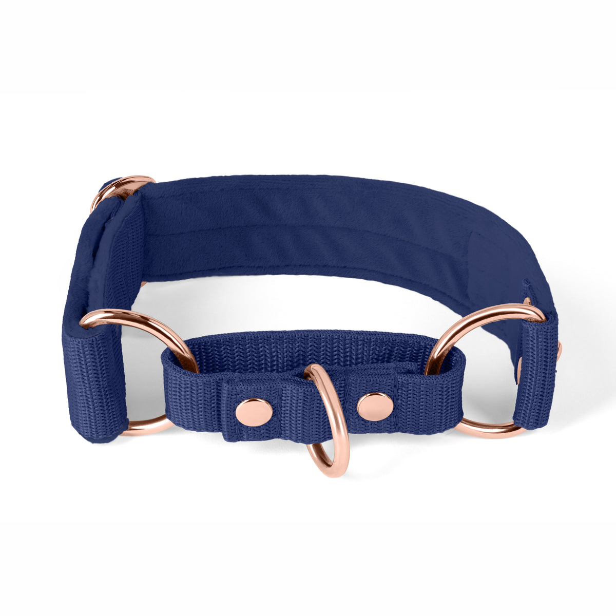 Martingale Rose Edition Pink - Wide lined half choker collar