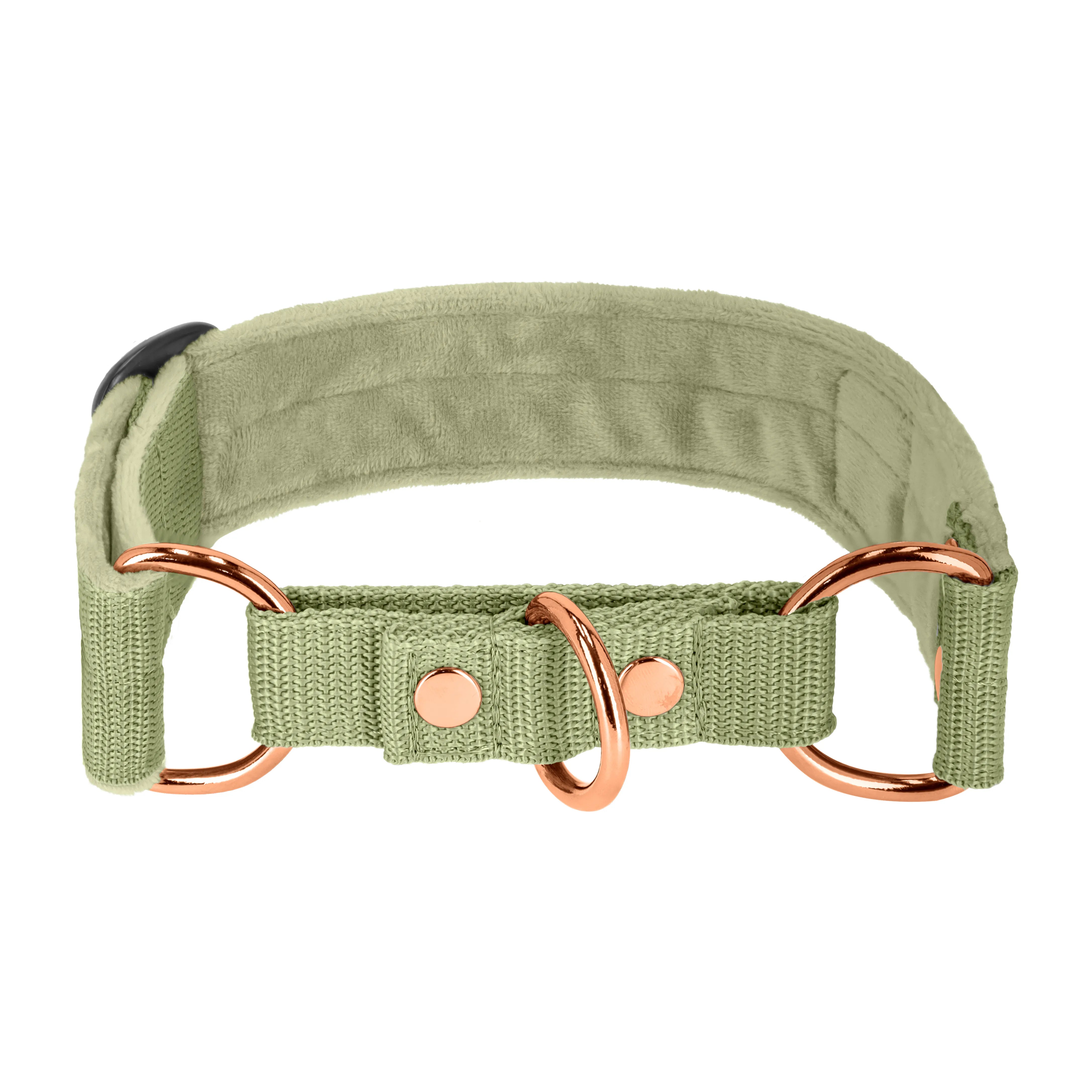 Martingale Rose Edition Verde Oliva - Cuello doblado forrado medio planchado