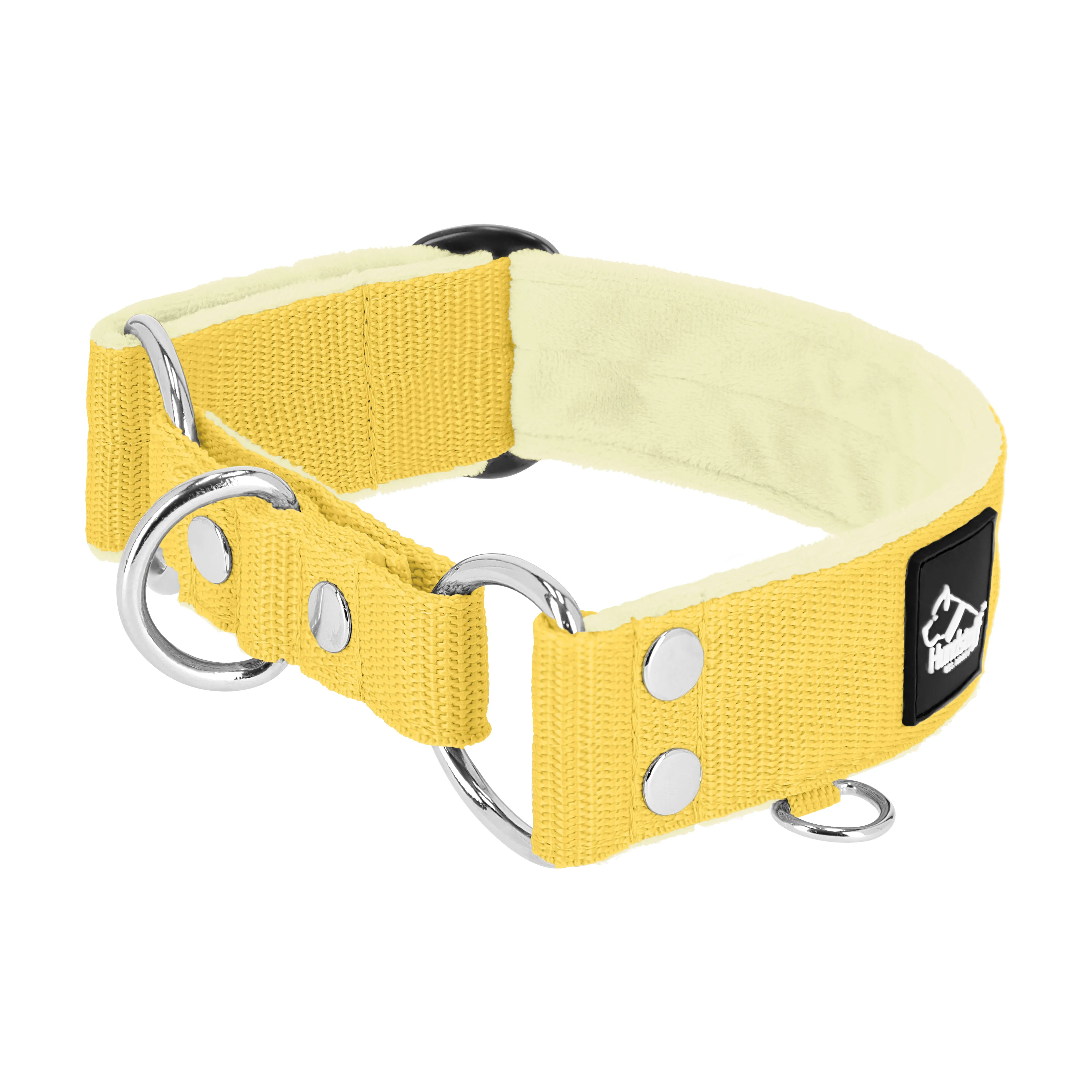Martingale Baby Yellow - Wide lined collar half choke