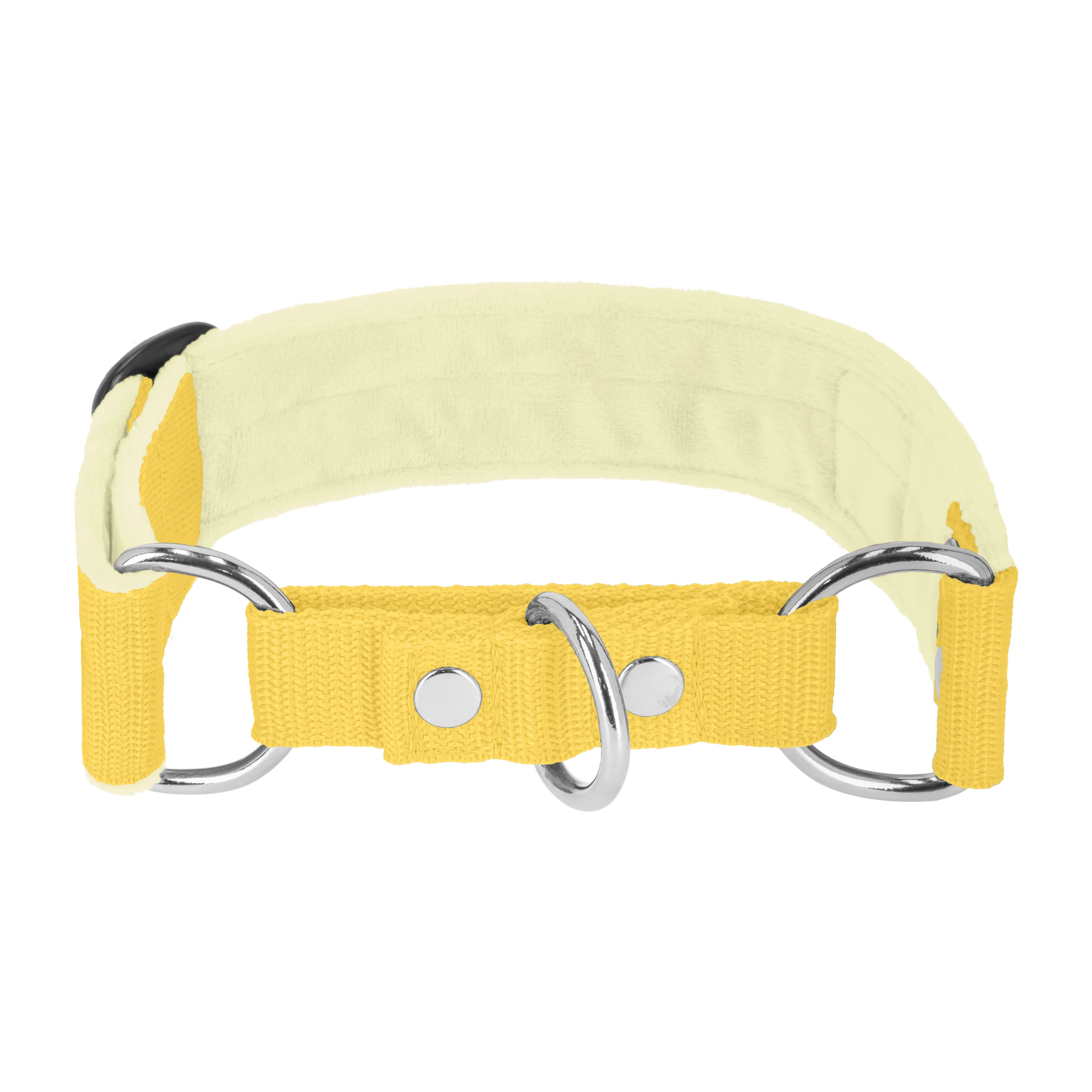 Martingale Baby Yellow - Wide lined collar half choke