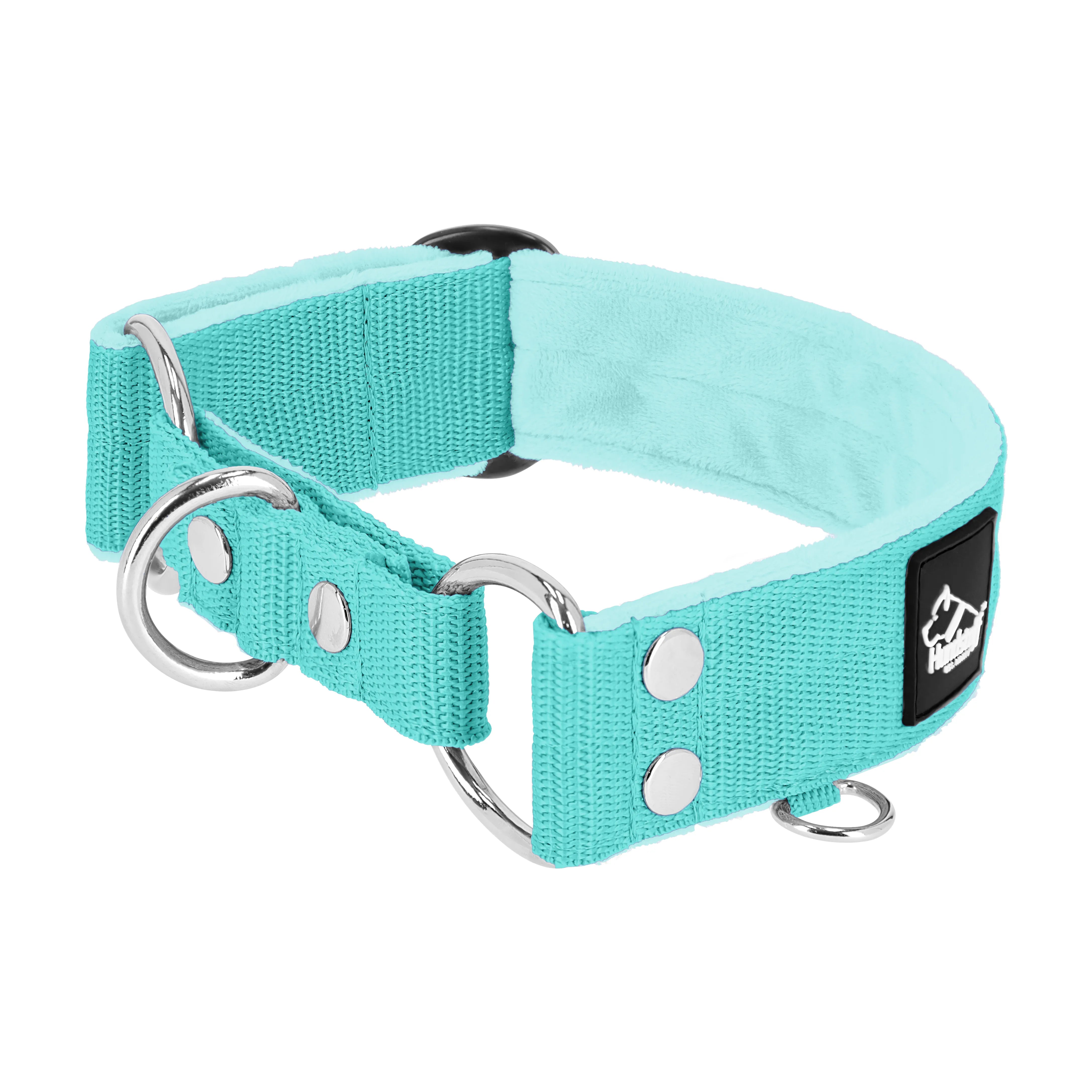 Martingale Mint - Wide lined half choke collar