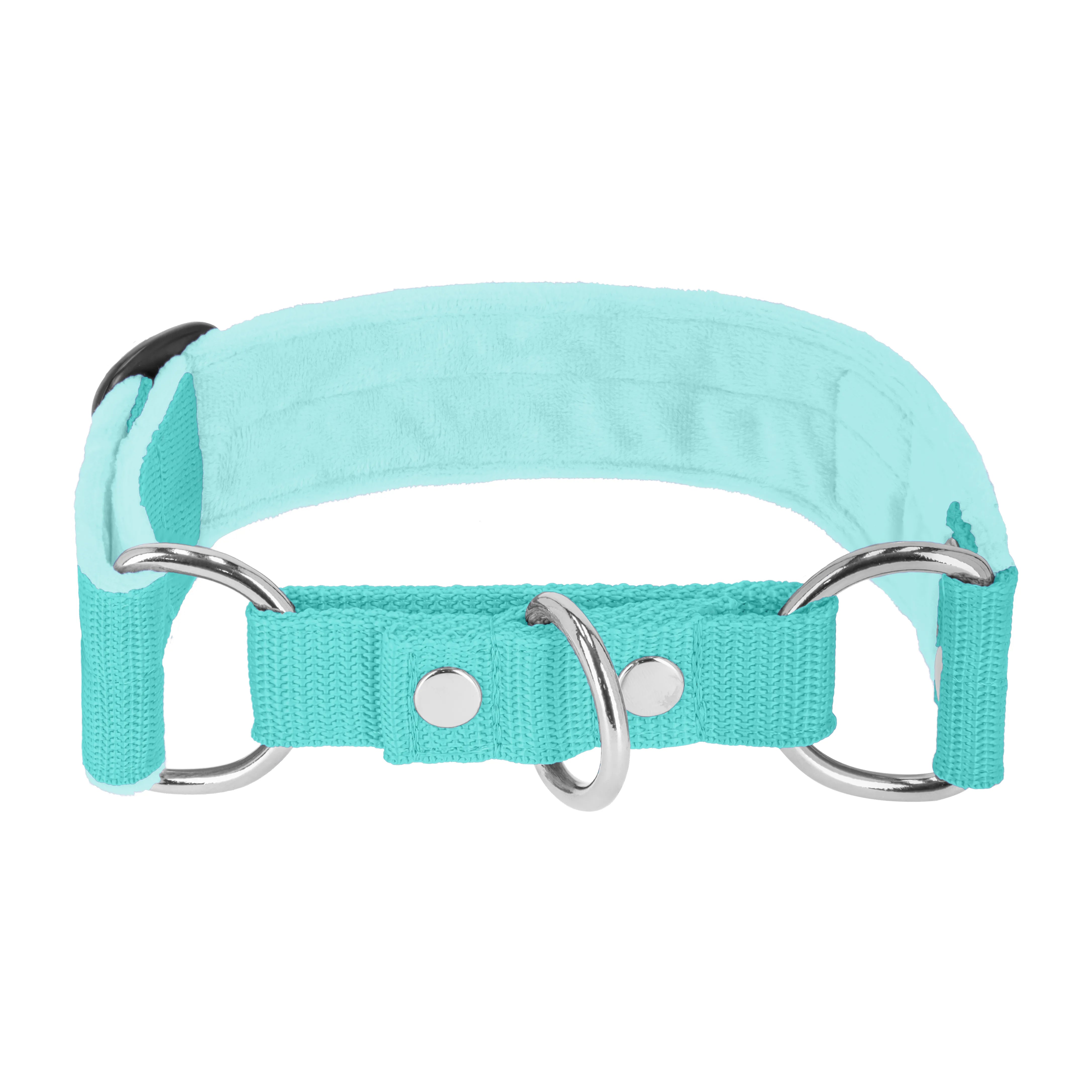 Martingale Mint - Wide lined half choke collar