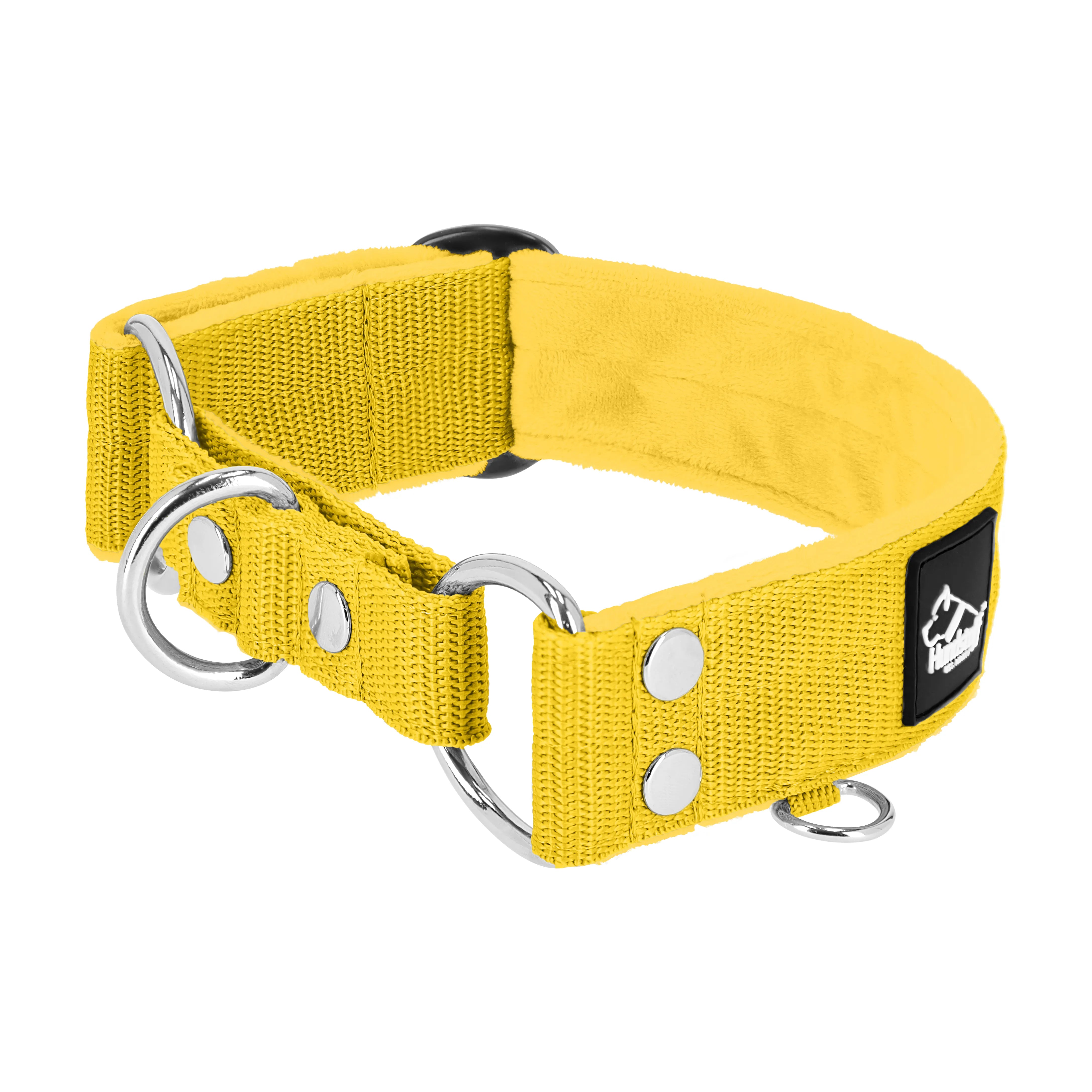 Martingale Yellow - Wide lined collar half choke