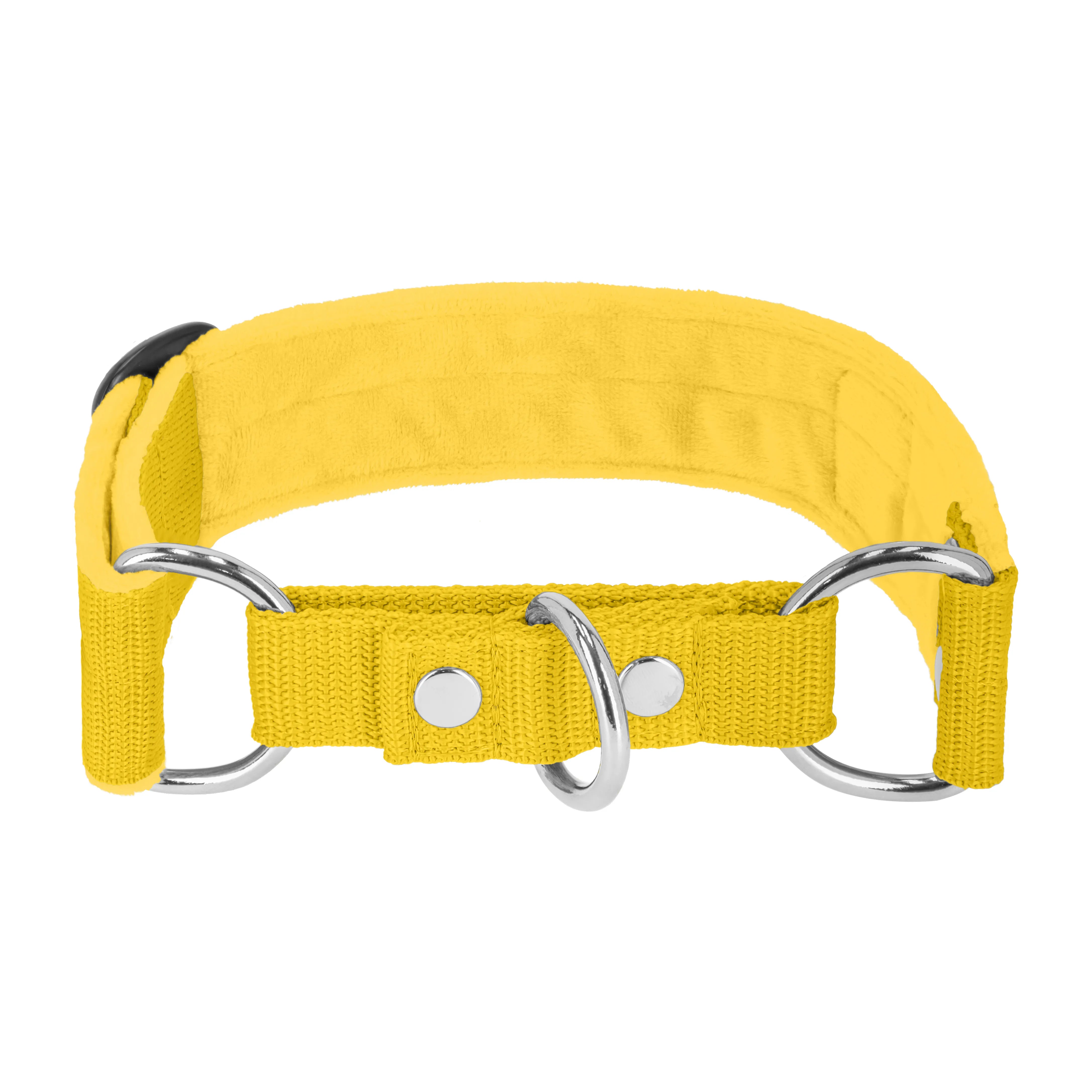 Martingale Yellow - Wide lined collar half choke