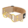 Martingale Golden Beige - Wide lined half choke collar