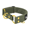 Martingale Golden Khaki - Wide lined half choke collar