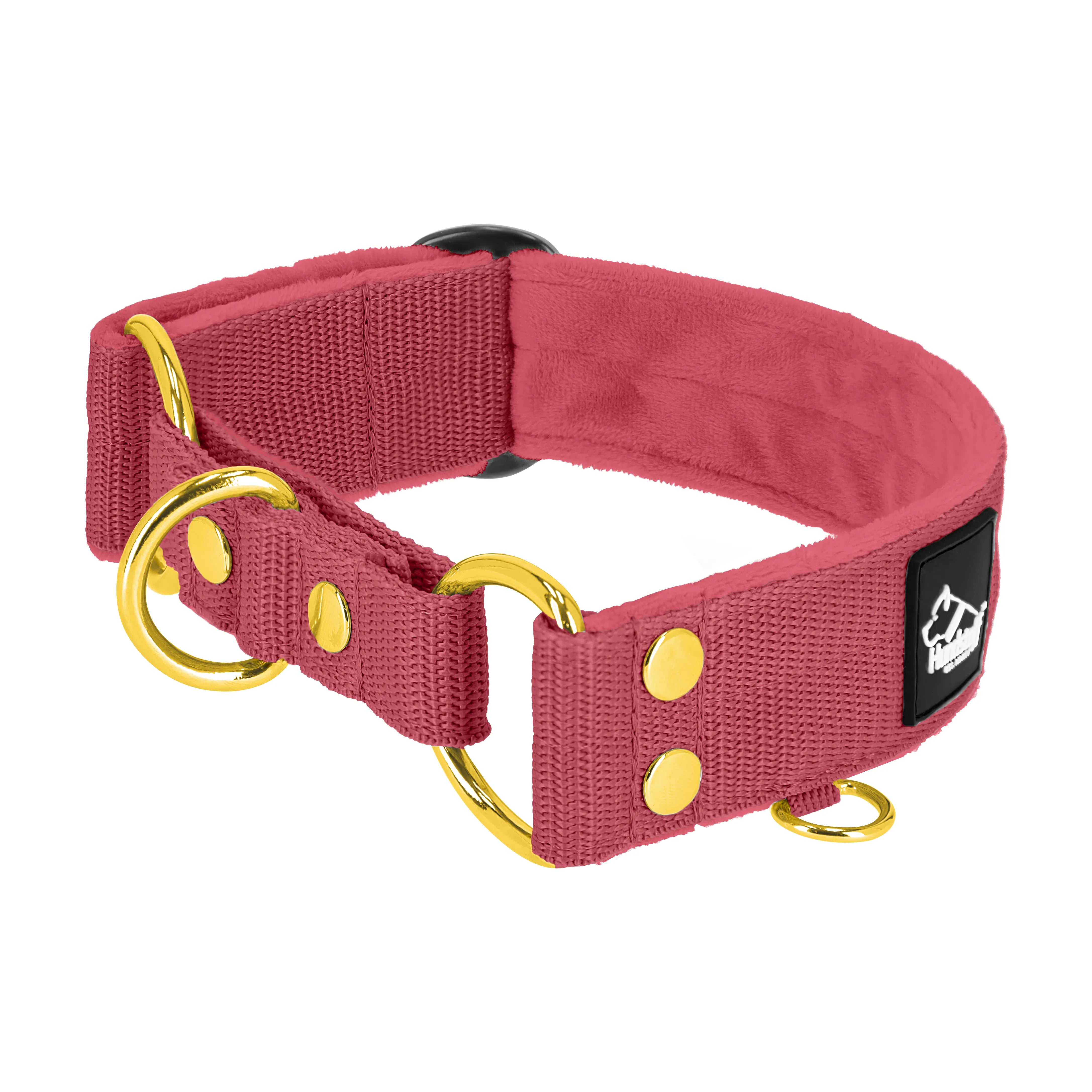 Martingala Golden Raspberry Red - Cuello doblado forrado medio planchado