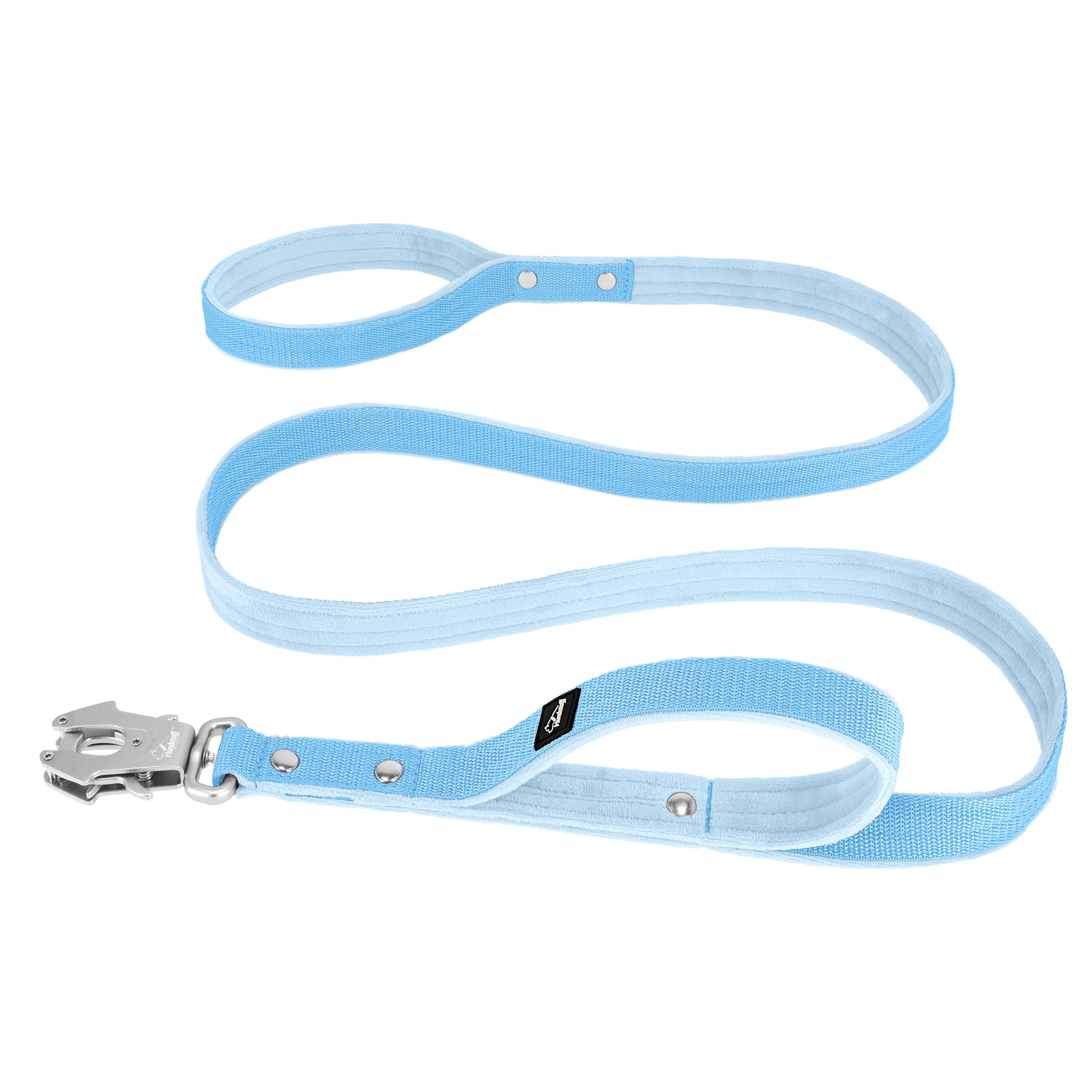 Guard Leash Baby Blue - Guard leash with extra handle
