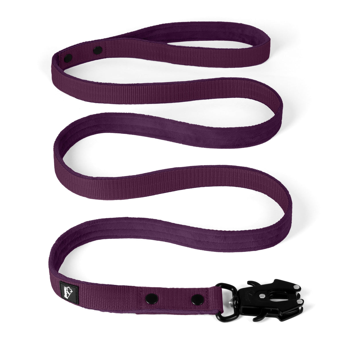 Walk Leash Black Edition Plum - Guinzaglio sicuro in nylon di diverse lunghezze
