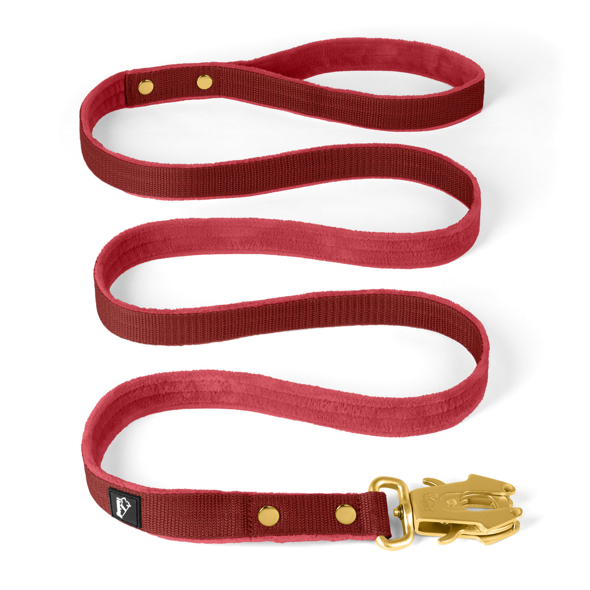 Guinzaglio da passeggio Golden Raspberry Red- Guinzaglio in nylon sicuro di diverse lunghezze.