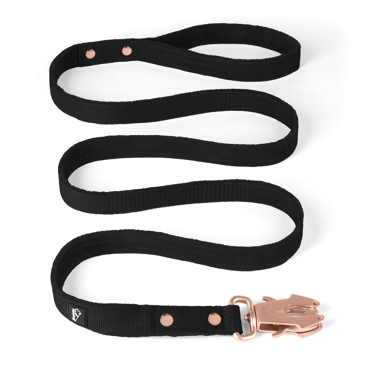 Walk Leash Rose Edition Black - Safe nylon leash in different lengths