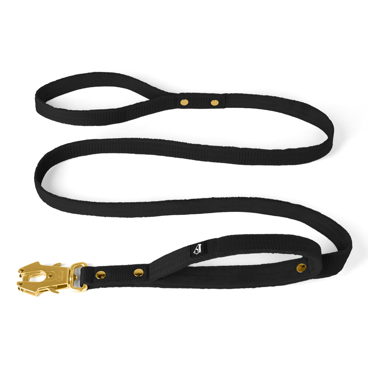 Guard Leash Golden Edition Black - Guard leash with extra handle