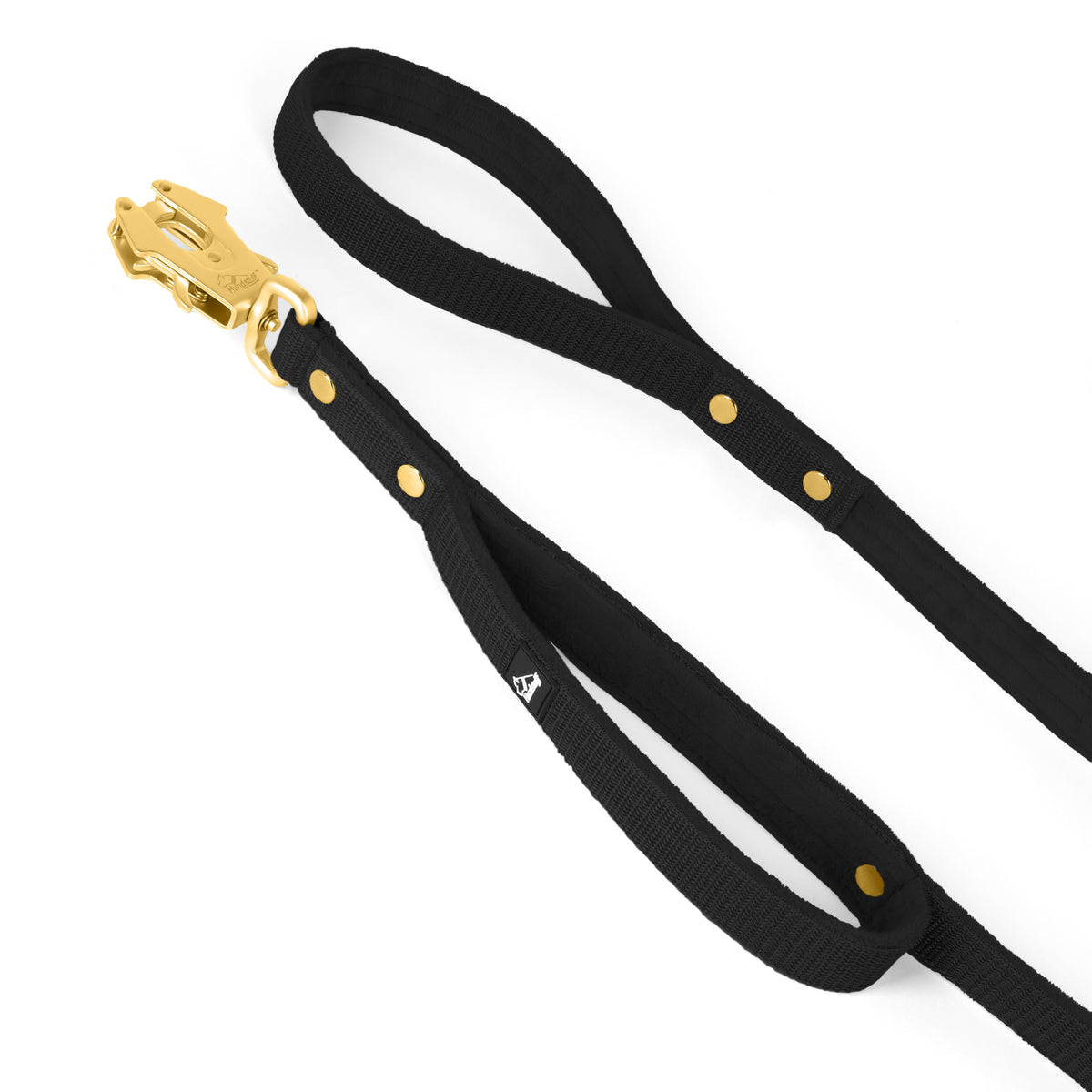 Guard Leash Golden Edition Black - Guard leash with extra handle