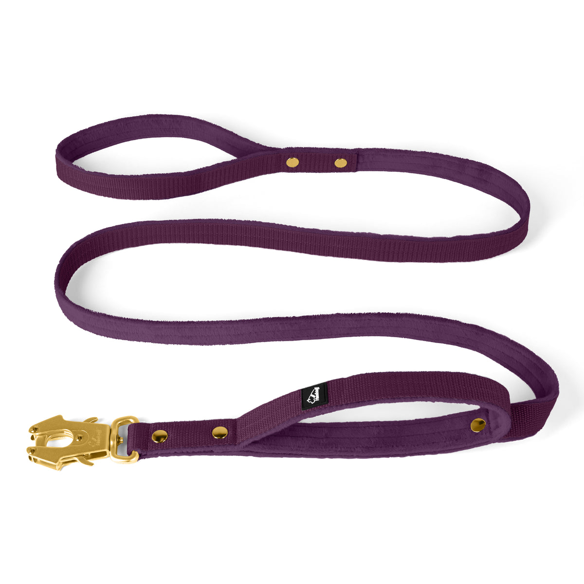 Guinzaglio da guardia Golden Edition Plum - Guinzaglio da guardia con impugnatura supplementare