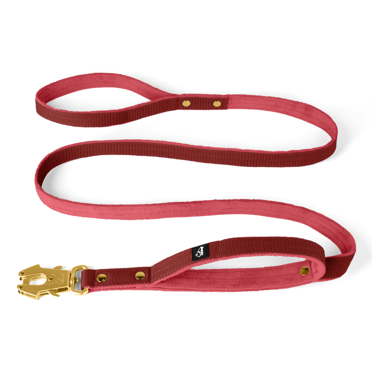 Guinzaglio da guardia Golden Edition rosso lampone - Guinzaglio da guardia con impugnatura supplementare
