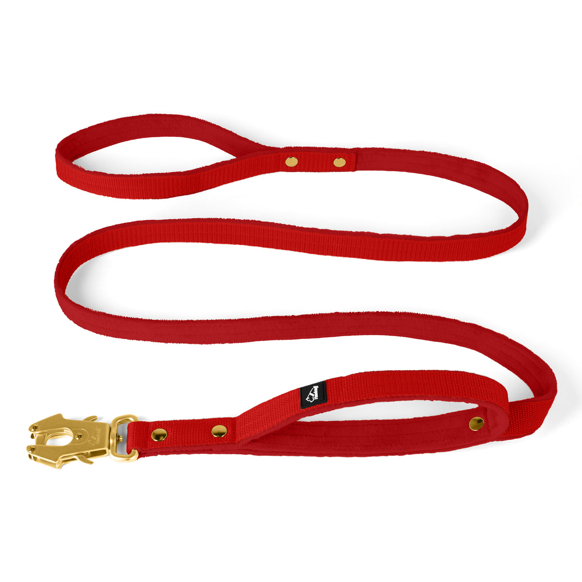 Guinzaglio da guardia Golden Edition nero - Guinzaglio da guardia con impugnatura supplementare