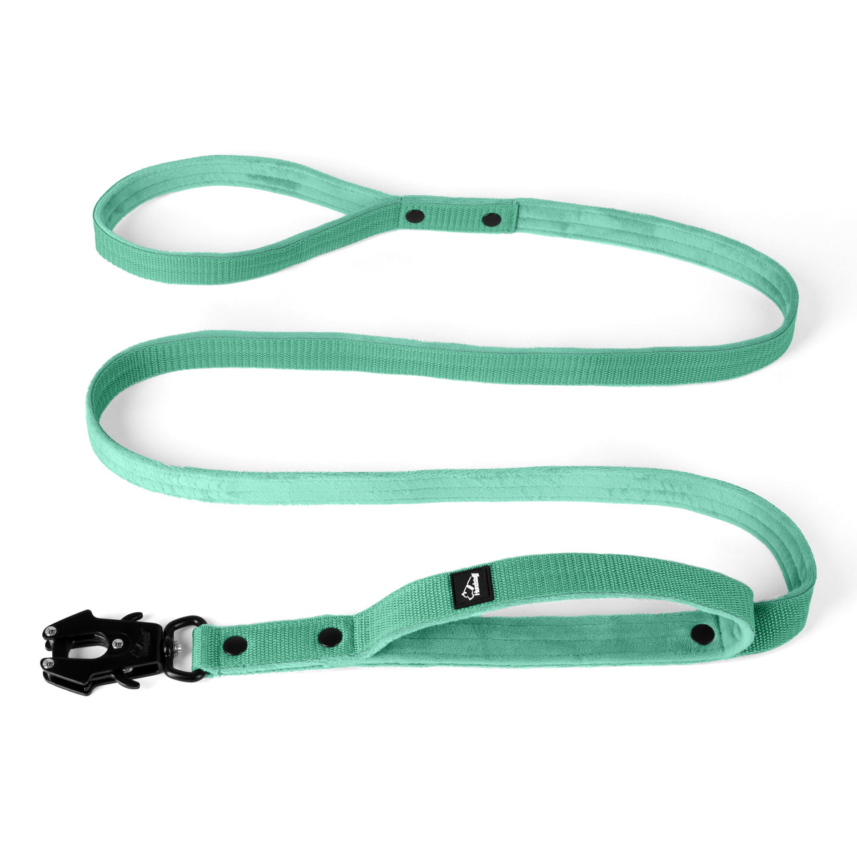 Guinzaglio da guardia Black Edition Mint - Guinzaglio da guardia con impugnatura supplementare