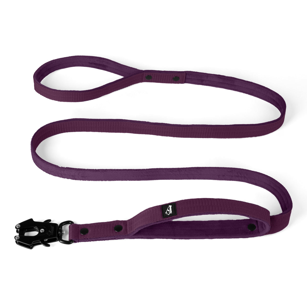 Hundstaff Guard Leash Black Edition Plum