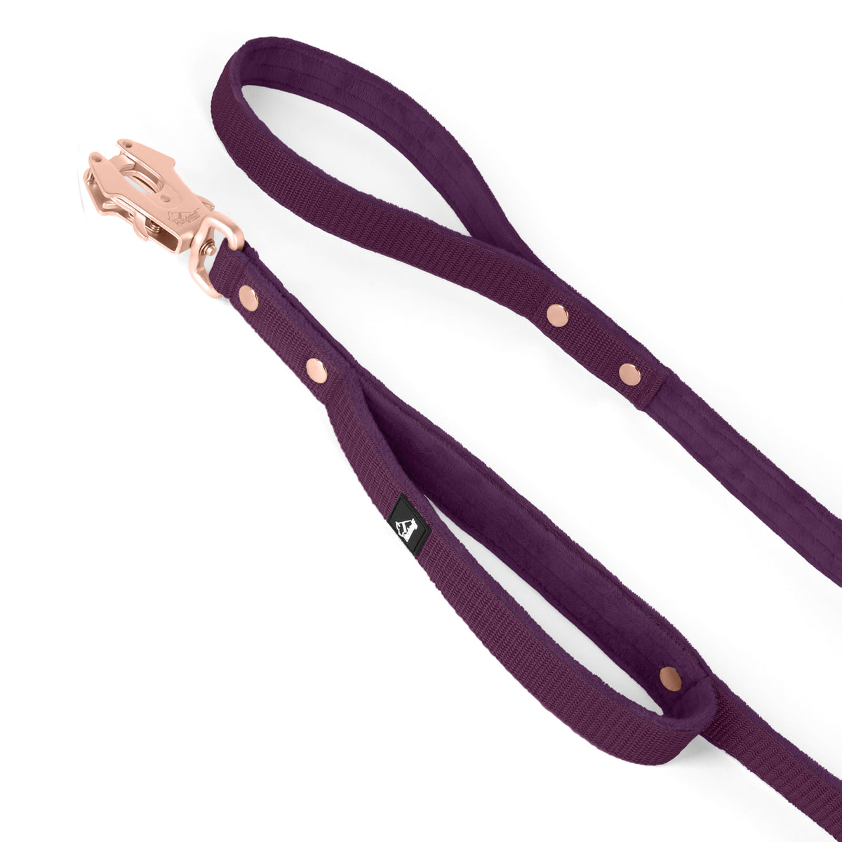 Guard Leash Rose Edition Plum - Guard leash with extra handle