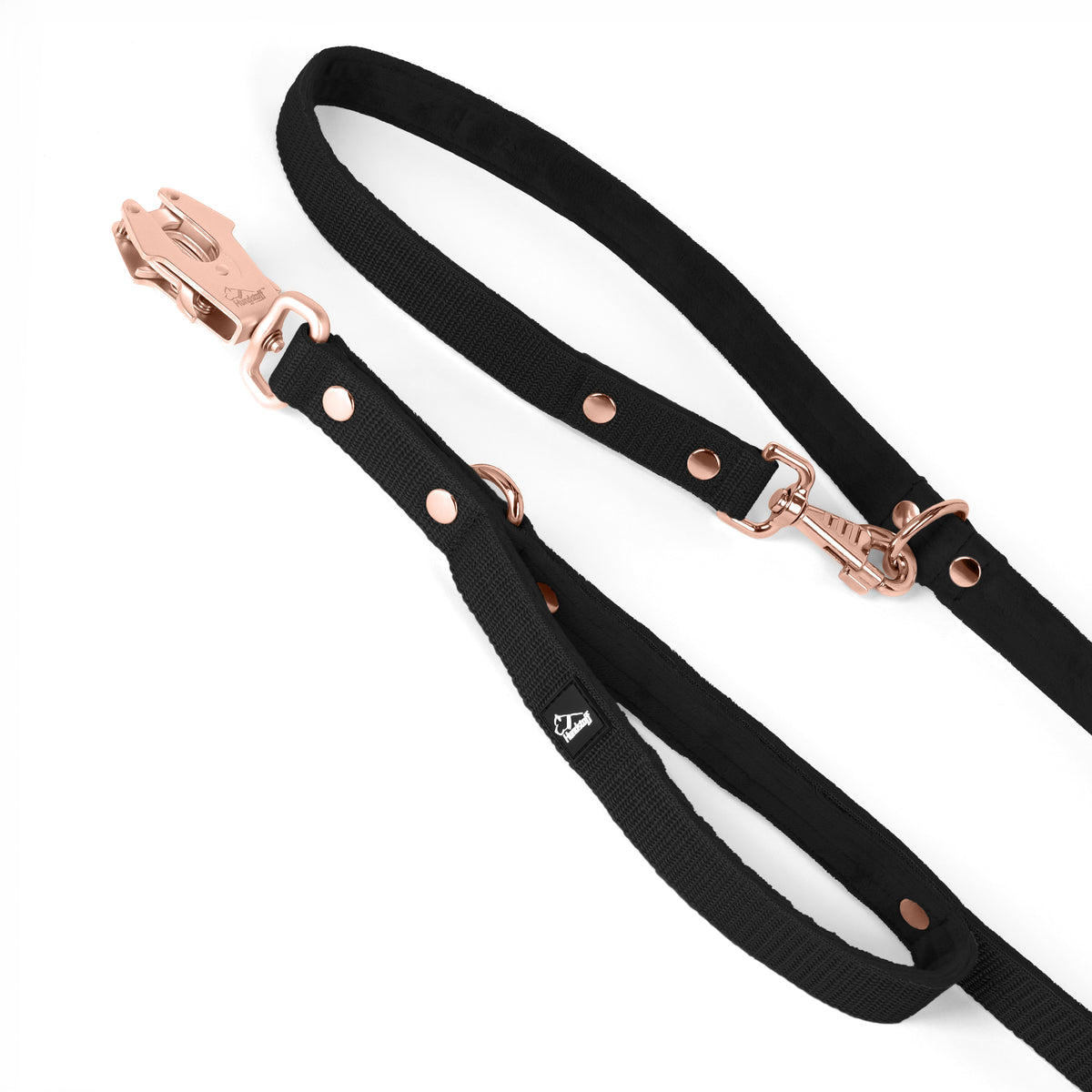Multi Guard Leash Rose Edition Zwart - Multi guard leash