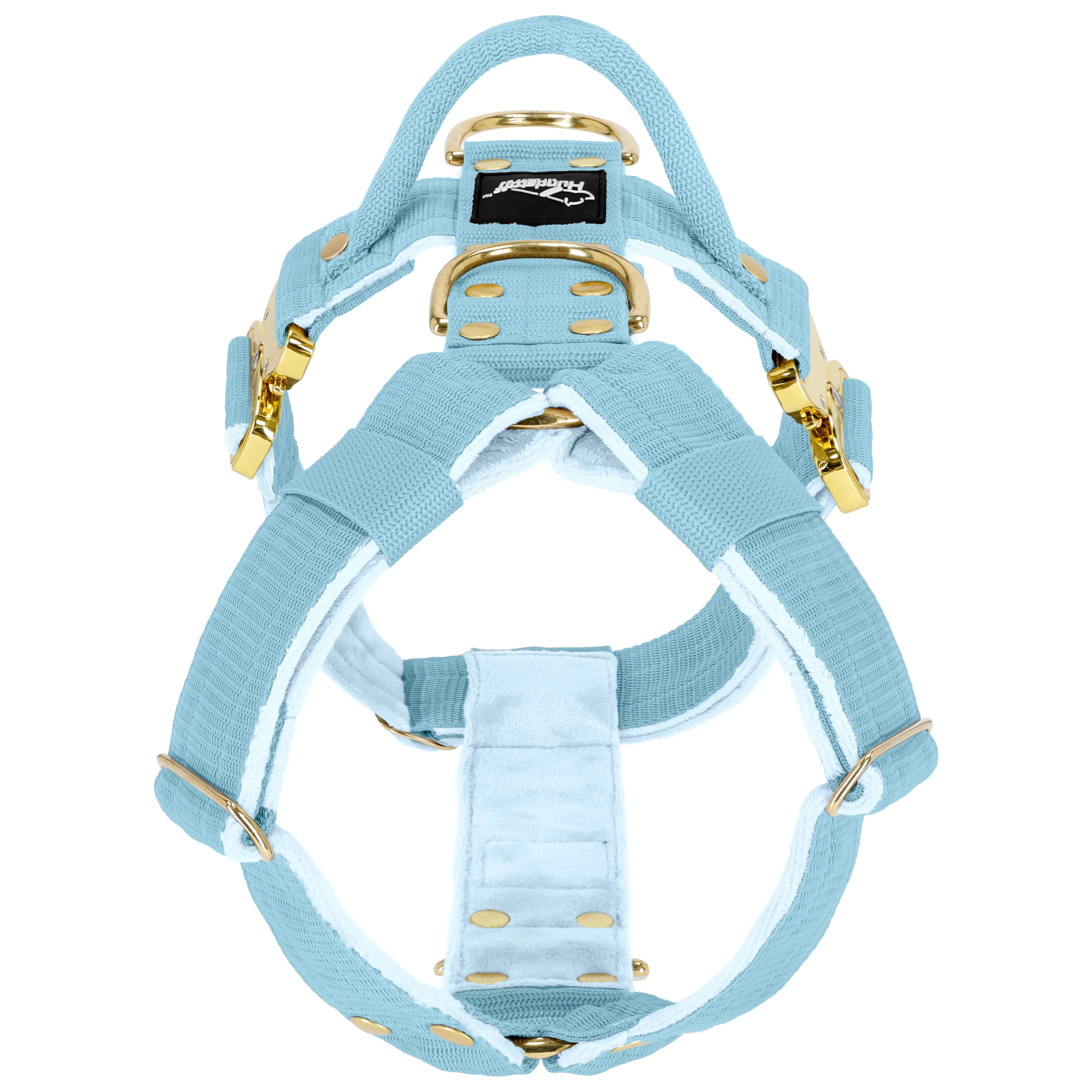 Easy Walk Extreme Gold Buckle Baby Blue - Harness with quick release buckle