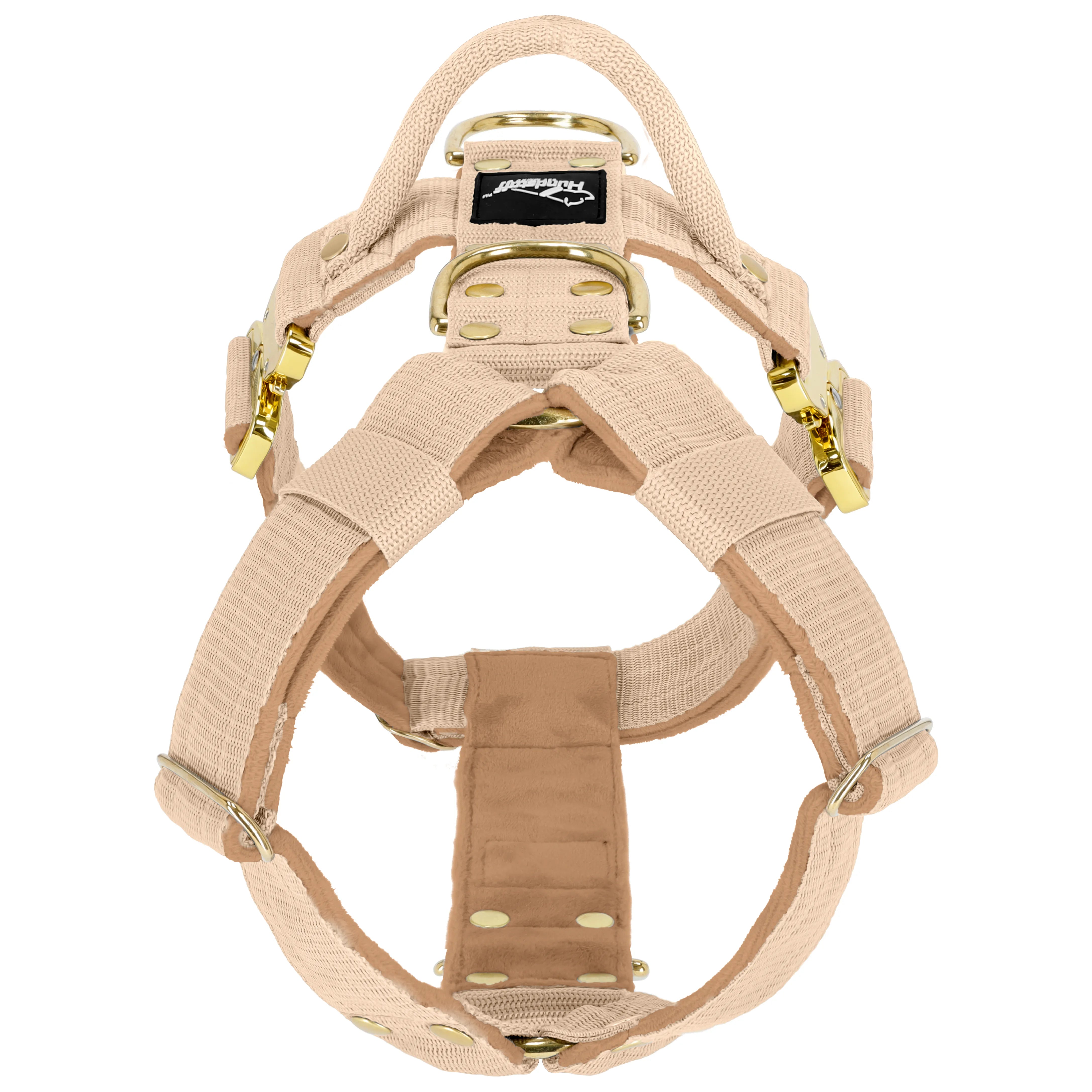 Easy Walk Extreme Gold Buckle Beige - Harness with quick buckle