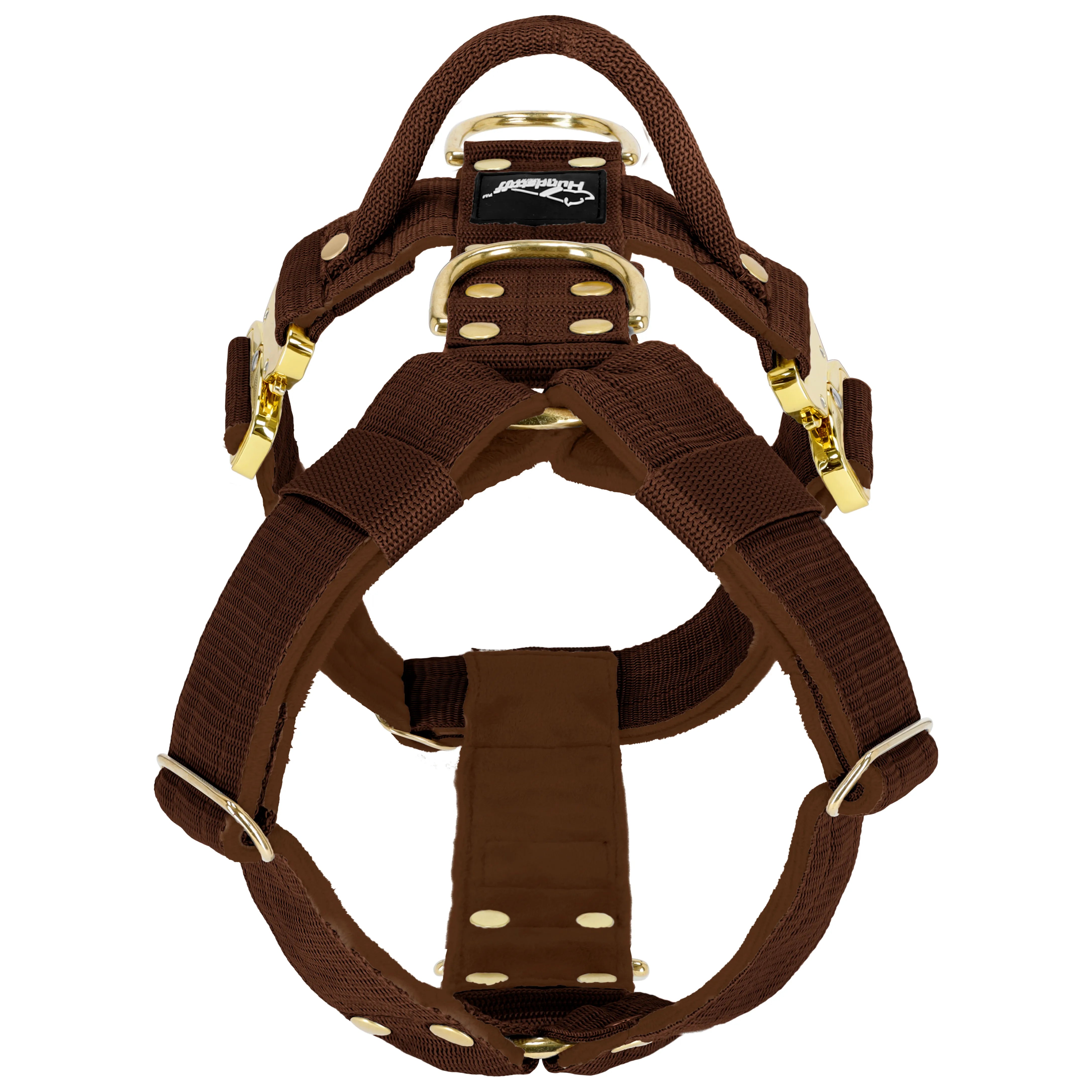 Easy Walk Extreme Gold Buckle Marrón Oscuro - Arnés con hebilla de cierre rápido