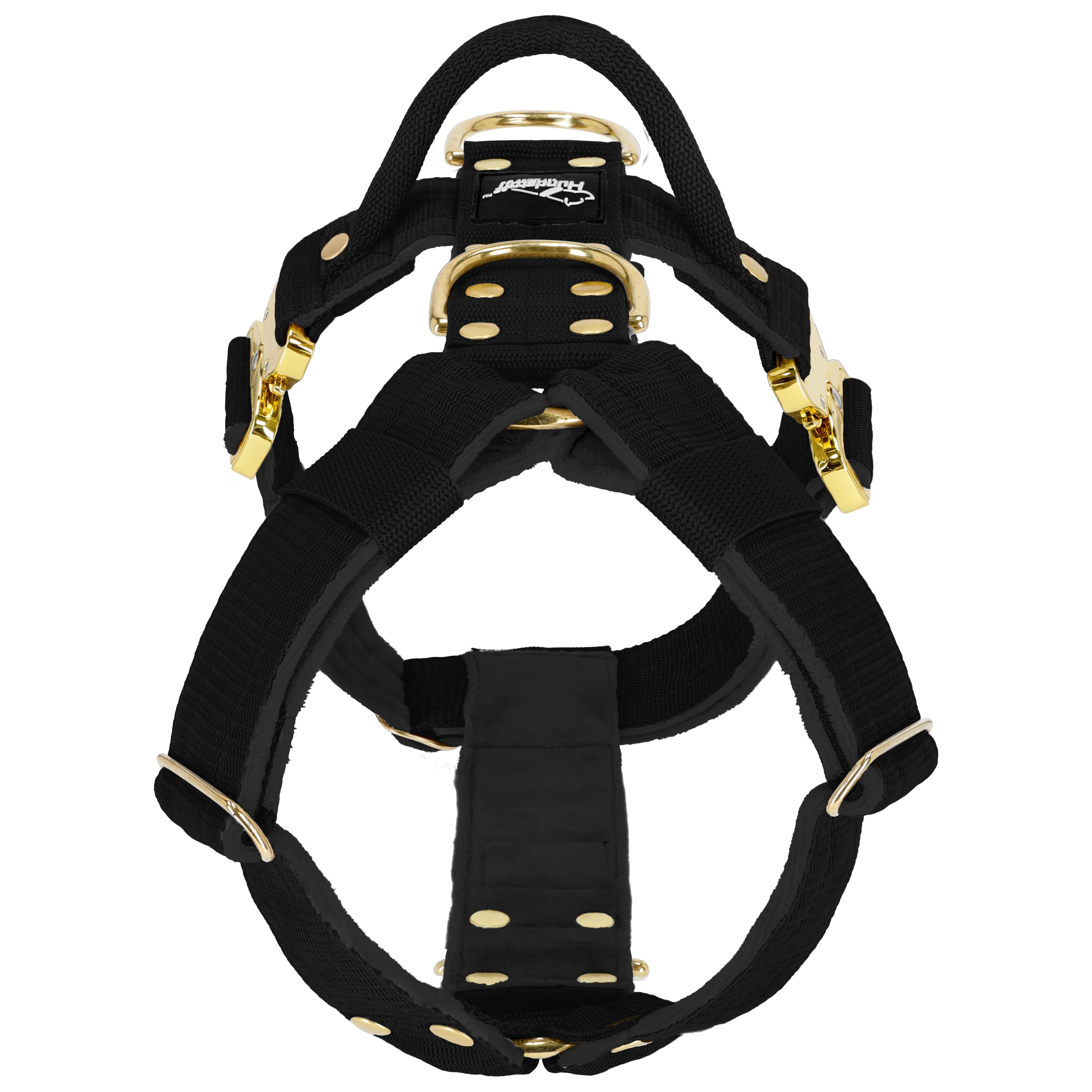 Easy Walk Extreme Gold Buckle Black - Harness with quick buckle