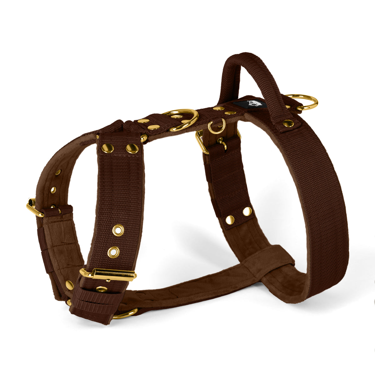Easy Walk Golden Dark Brown - Harness with handle