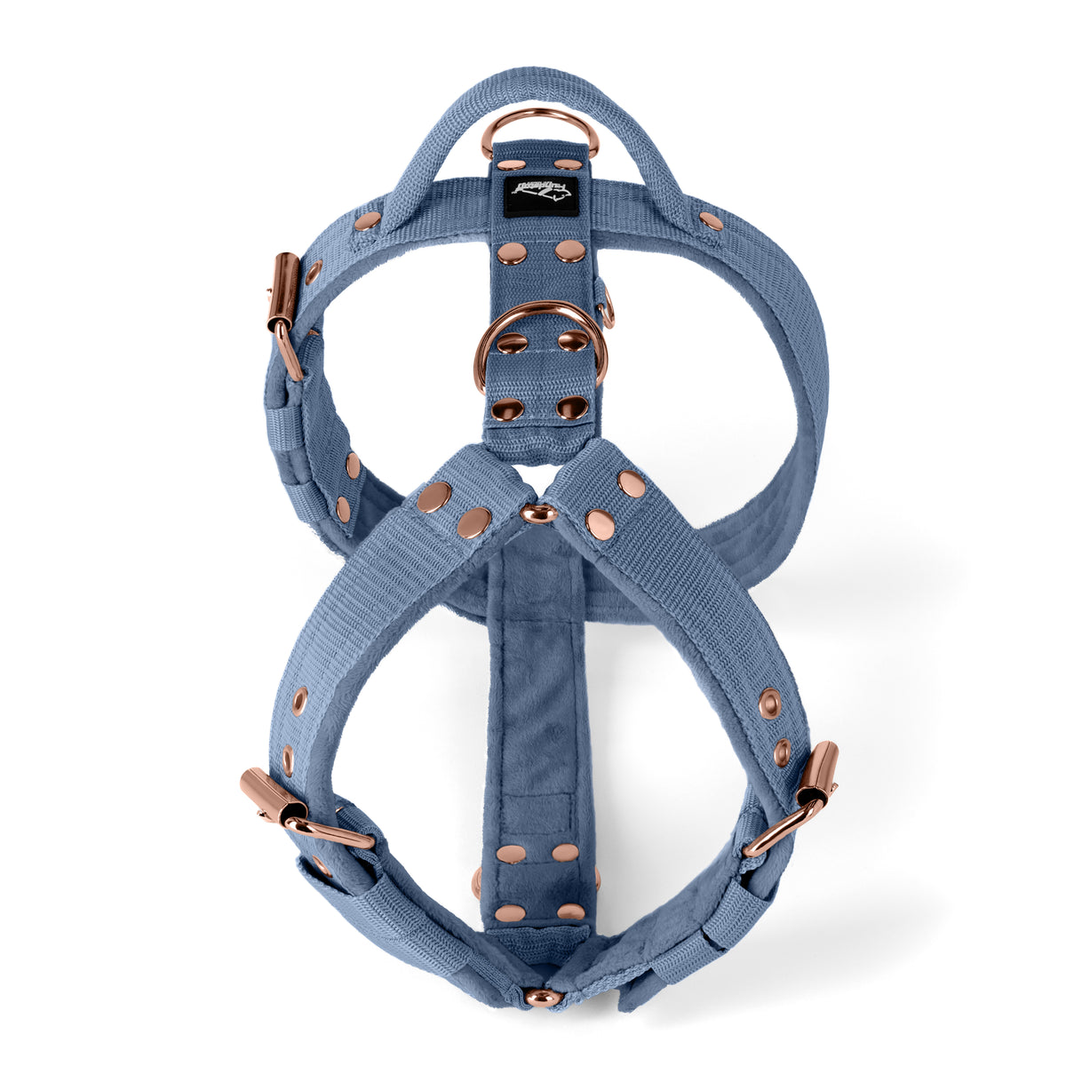 SALE Easy Walk Rose Edition Pastel Blue, Maat M, Breedte 4 cm, Met handvat, Roségouden Extreme-gespen